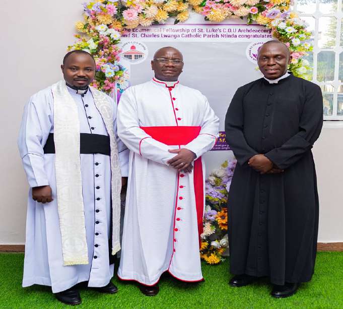 Clergy of St. Luke's at a fellowship gathering
